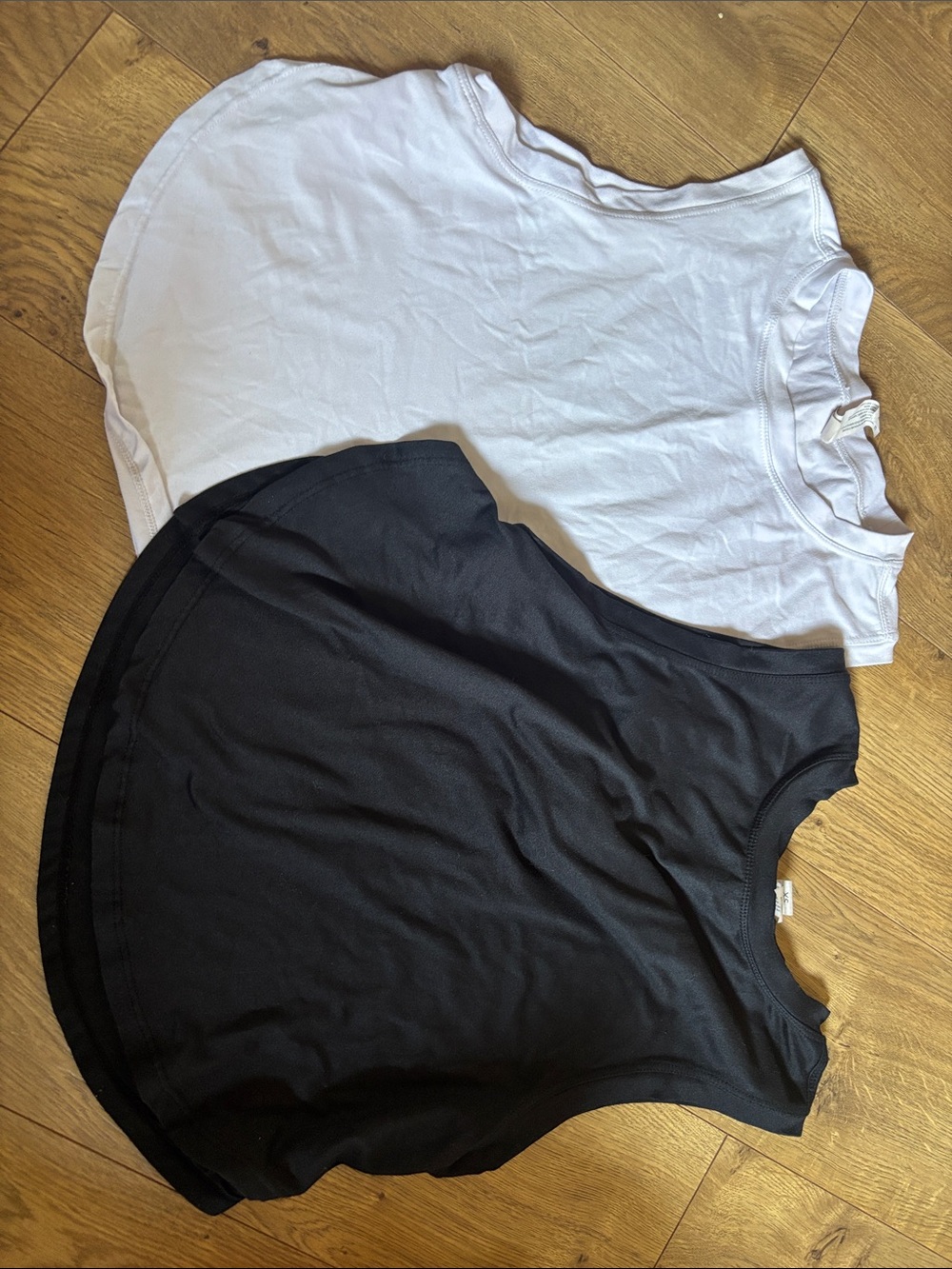 90 Degree By Reflex Women's Layered Tank Tops - Black & White